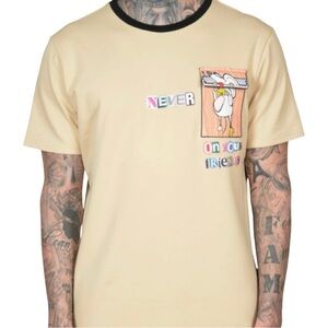 NWT THE HIDEOUT CLOTHING NEVER RAT MOUSE TRAP POCKET TEE